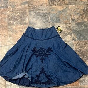 Mirasol Dark Blue A-Line Skirt